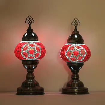 Najlepšie Princ stolná Lampa, Zdarma plavby Ponuka, Mozaiky turecký Marocký Svetlo, Ručne vyrábané v Turecku, Produktu Kampane, Stolná Lampa,