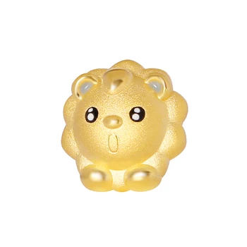 Nový Čistý 24K Žlté Zlato Náramok 3D Ťažké Zlaté 999 Gold lion Náramok