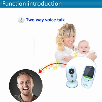 Video Baby Monitor 2.4 G Wireless S 2.0 Palcov LCD 2 Way Audio Hovoriť Nočné Videnie Dohľadu Bezpečnostné Kamery Opatrovateľky